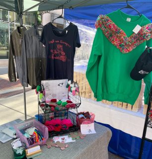 I’ll be vending till 4pm today at @otrchamber’s #HollyJollyJamboree with new festive items and my annual “Greetings From Krampus!” shirts. 🎄😈 

My last 2 events of the year are this weekend. While preparing, I have felt so grateful to be back in my home city. I moved around quite a bit in my 20s and have never felt so welcome and supported as I have in the OTR creative community. ❤️

I love this neighborhood. Thank you to everyone who contributes to the good vibes 💚

#theQueenCity #OverTheRhine #ShopSmallandIndependant #shopsmallandlocal #reclaimedtextiles #reducingtextilewaste #goodsbylauraannart