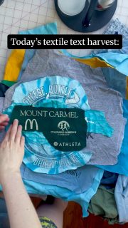 I try to make use of material like this whenever I can because it’s so valueless in the resale market. Right now I’m on a hunt for letters 😎

The sea of throwaway 5k shirts, promo shirts from corporate events, or whatever other shirts companies give away for free makes me wish corporations were held accountable every time they place huge custom print orders. Because these shirts aren’t being cherished. They end up in landfills or in global secondhand textile markets. They’re future trash unless they’re upcycled. 

#artfromtrash #reducingtextilewaste #textiletext #textileartist #lowwastestudio #sustainablestudio #textilecollage #modernquilting